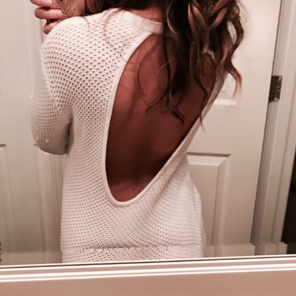 Black Backless Calia Sweater